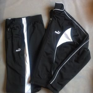 Puma jacket and warm up pants.
